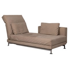 Brühl & Sippold Moule Leather Lounger Cream Function