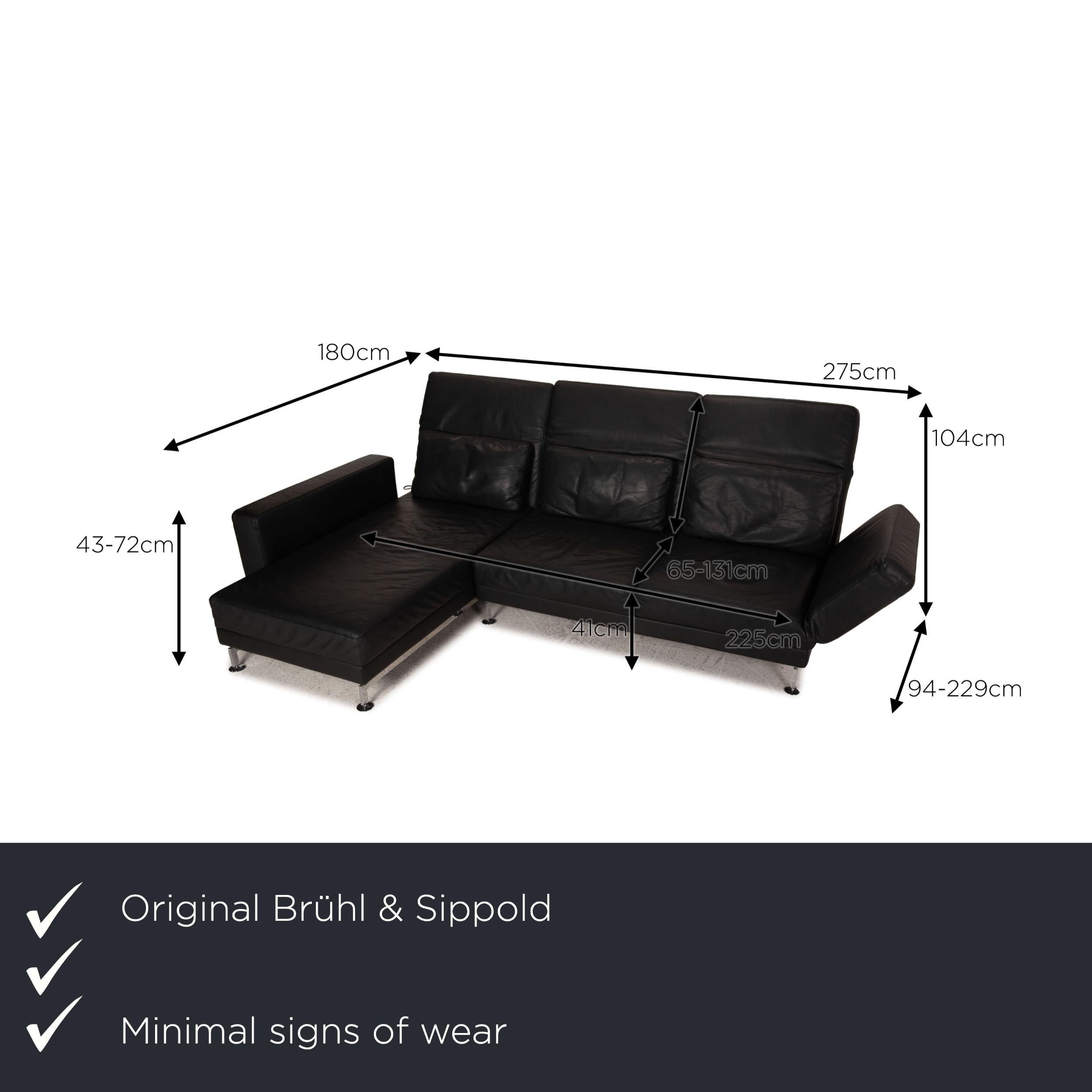 We present to you a Brühl & Sippold Moule leather sofa black corner sofa Couch function.

Product measurements in centimeters:

depth: 180
width: 180
height: 104
seat height: 41
rest height: 43
seat depth: 131
seat width: 225
back height: