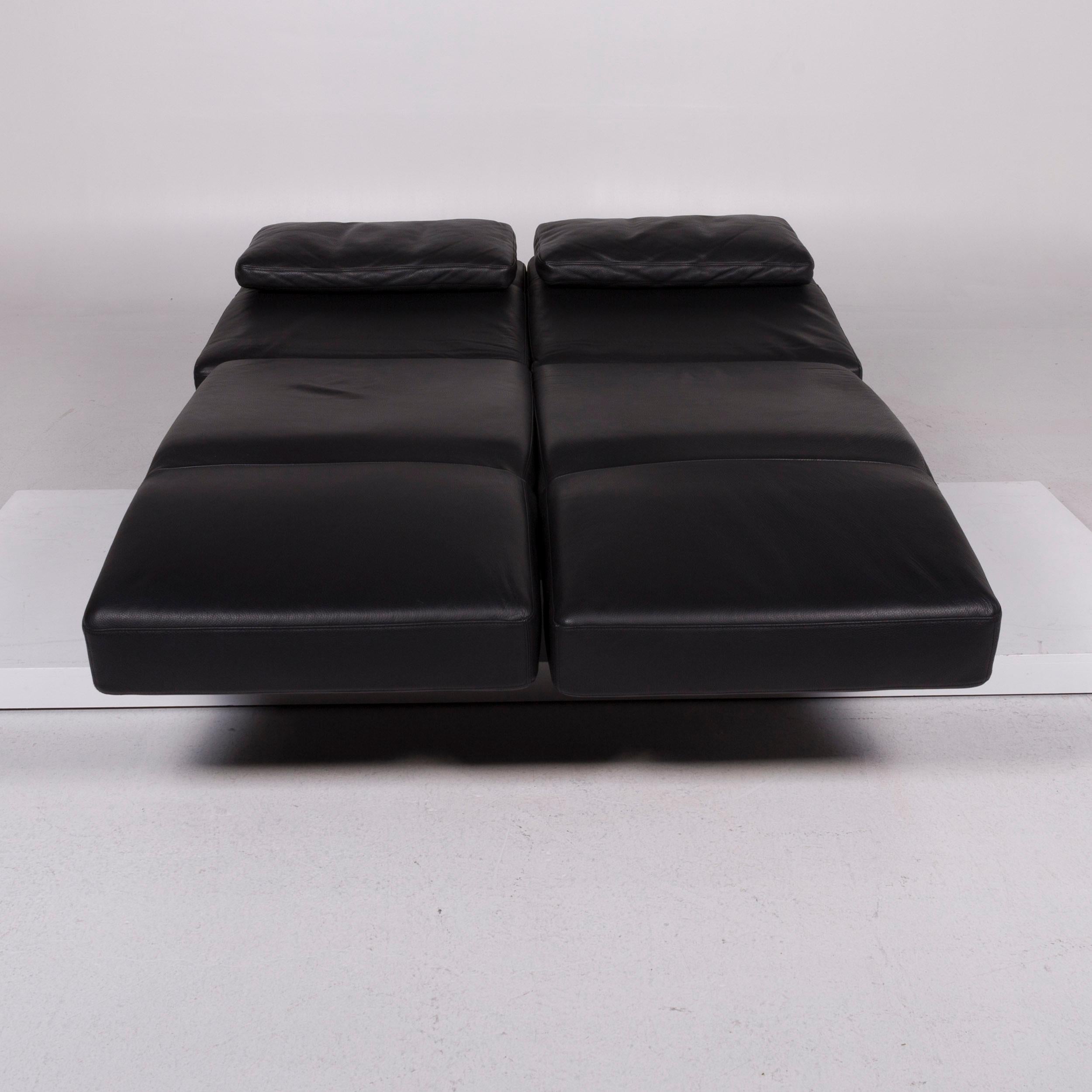 black corner sofa