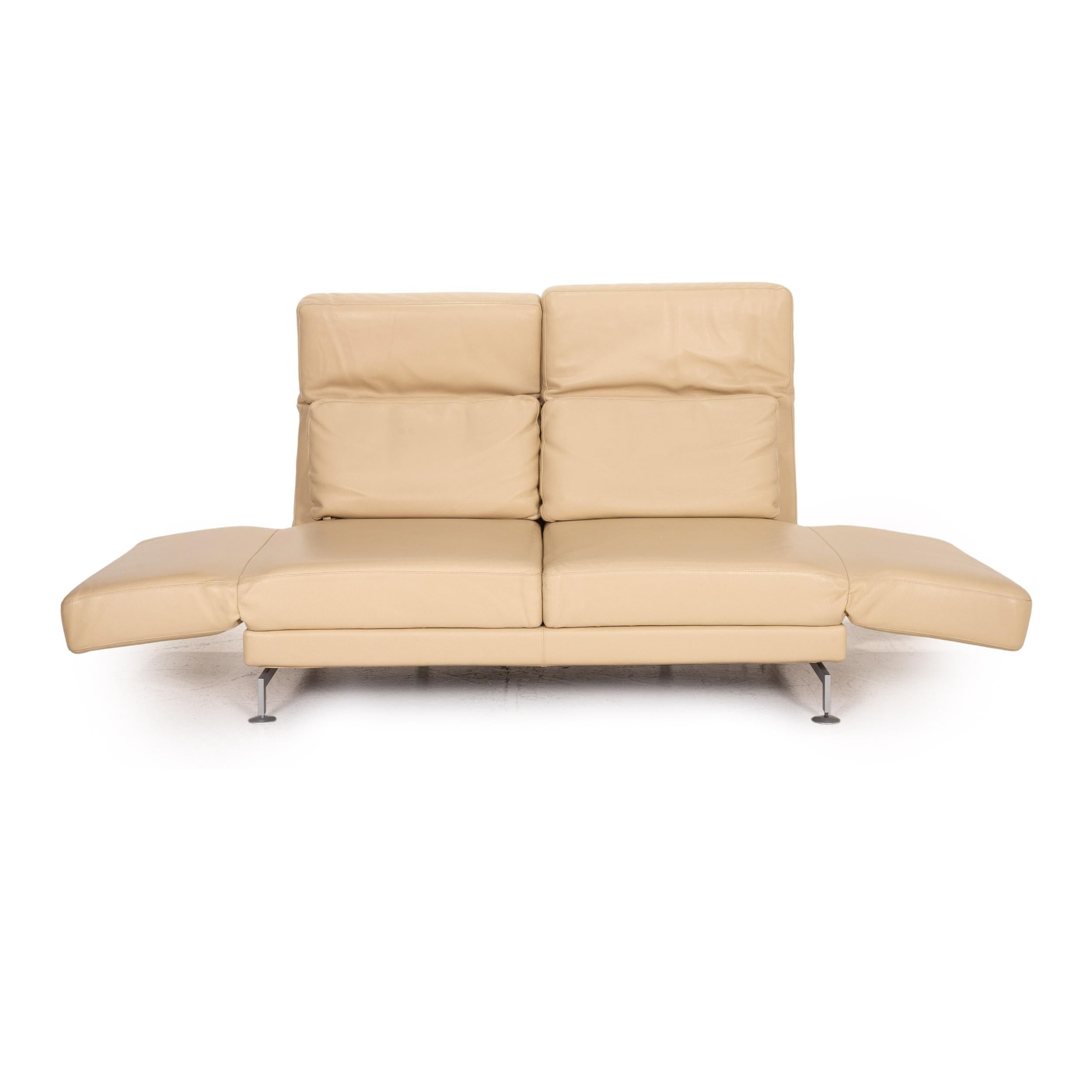 cream two seater sofa
