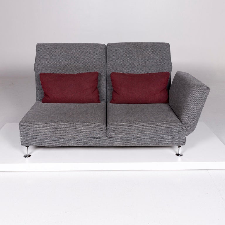 Brühl and Sippold Moule Stoff Sofa Grau Zweisitzer Relaxfunktion Funktion  Couch For Sale at 1stDibs | sofa stoff, sofa zweisitzer, designer sofas grau