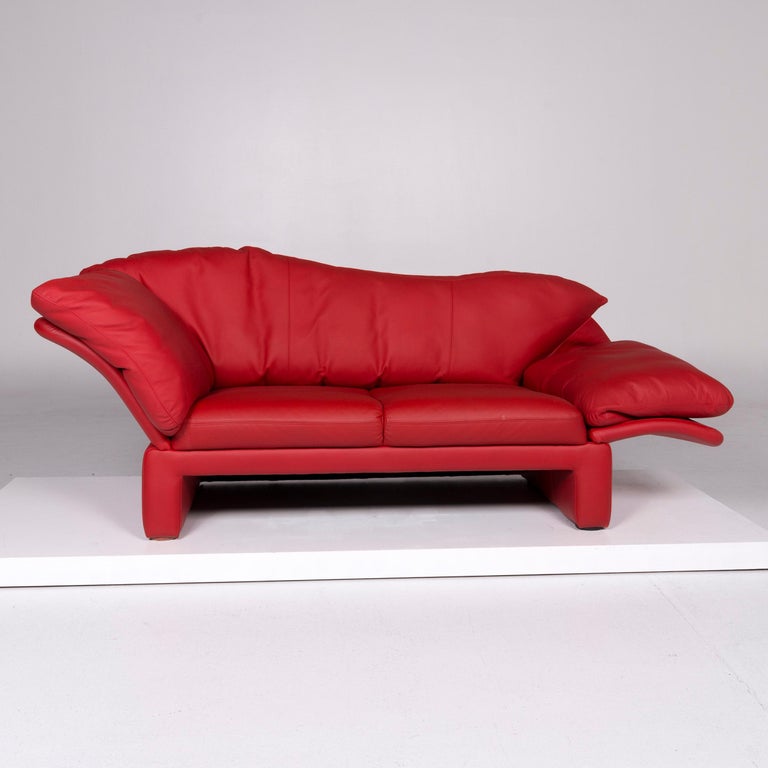 Brühl and Sippold Prelude Designer Leder Sofa Rot Zweisitzer For Sale at  1stDibs | sofa zweisitzer, couch rot, couch rotting