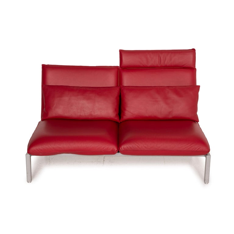 Brühl and Sippold Roro Leather Sofa Two-Seater Reclining Function  Relaxation at 1stDibs | brühl roro