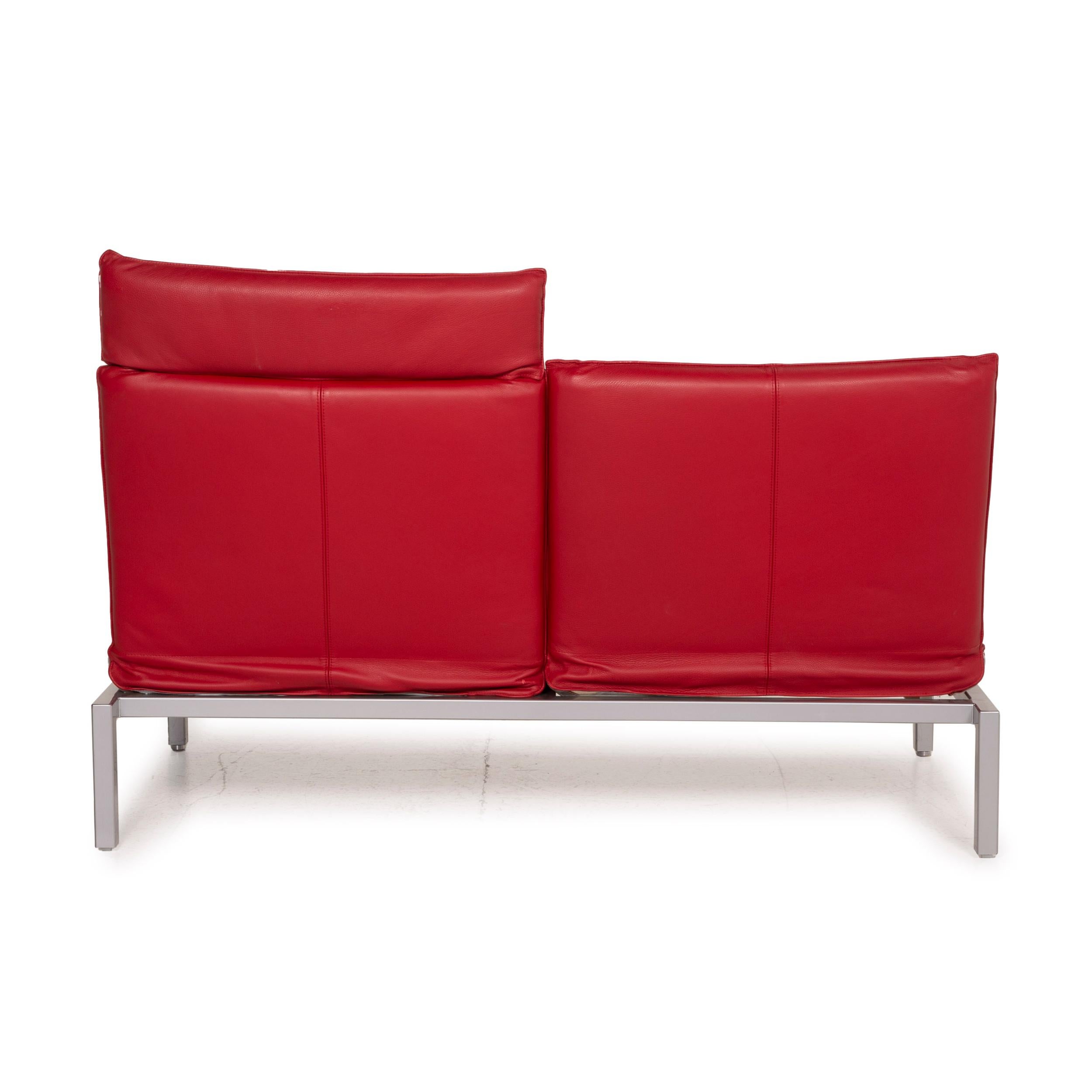 Brühl & Sippold Roro Leather Sofa Two-Seater Reclining Function Relaxation 6