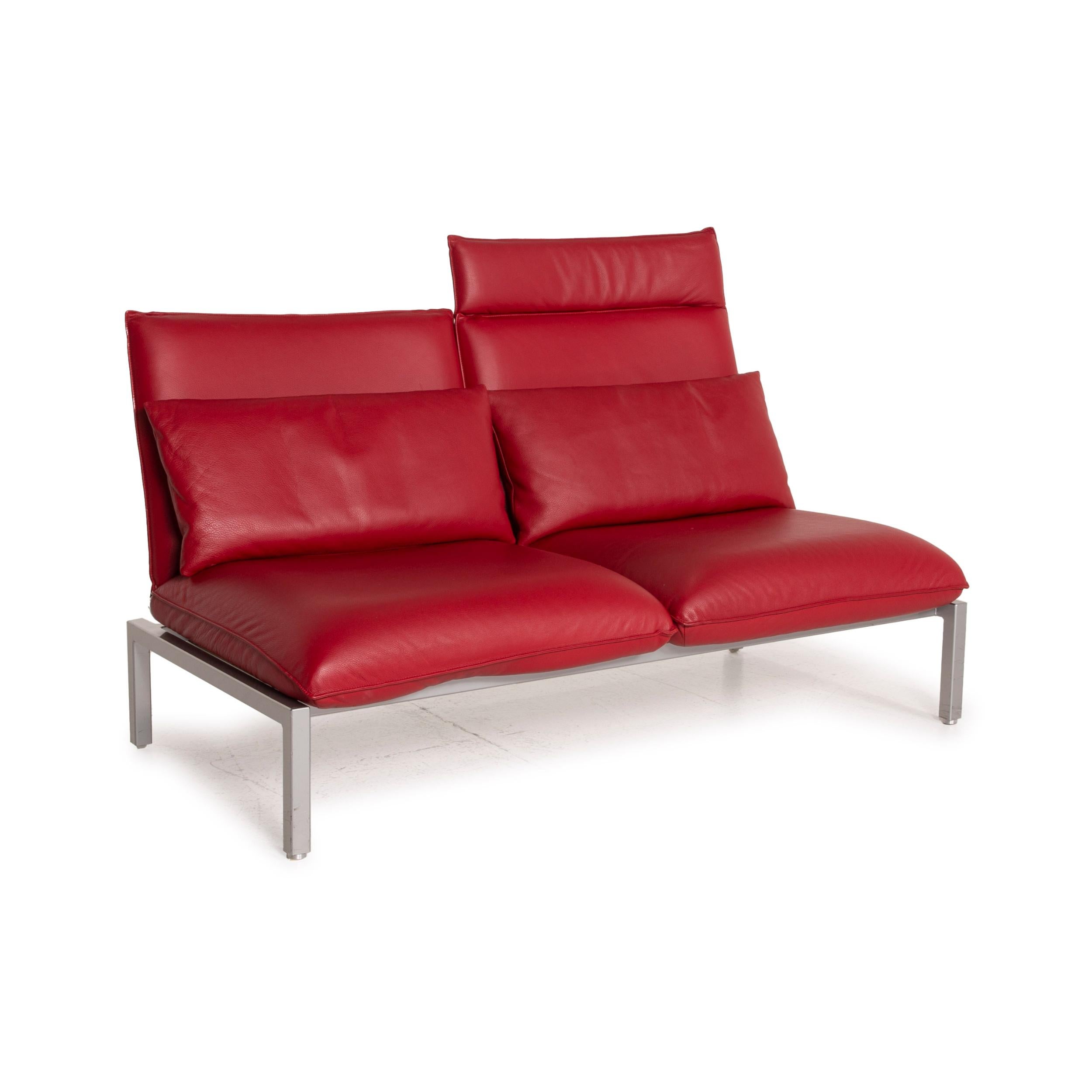Brühl & Sippold Roro Leather Sofa Two-Seater Reclining Function Relaxation 2