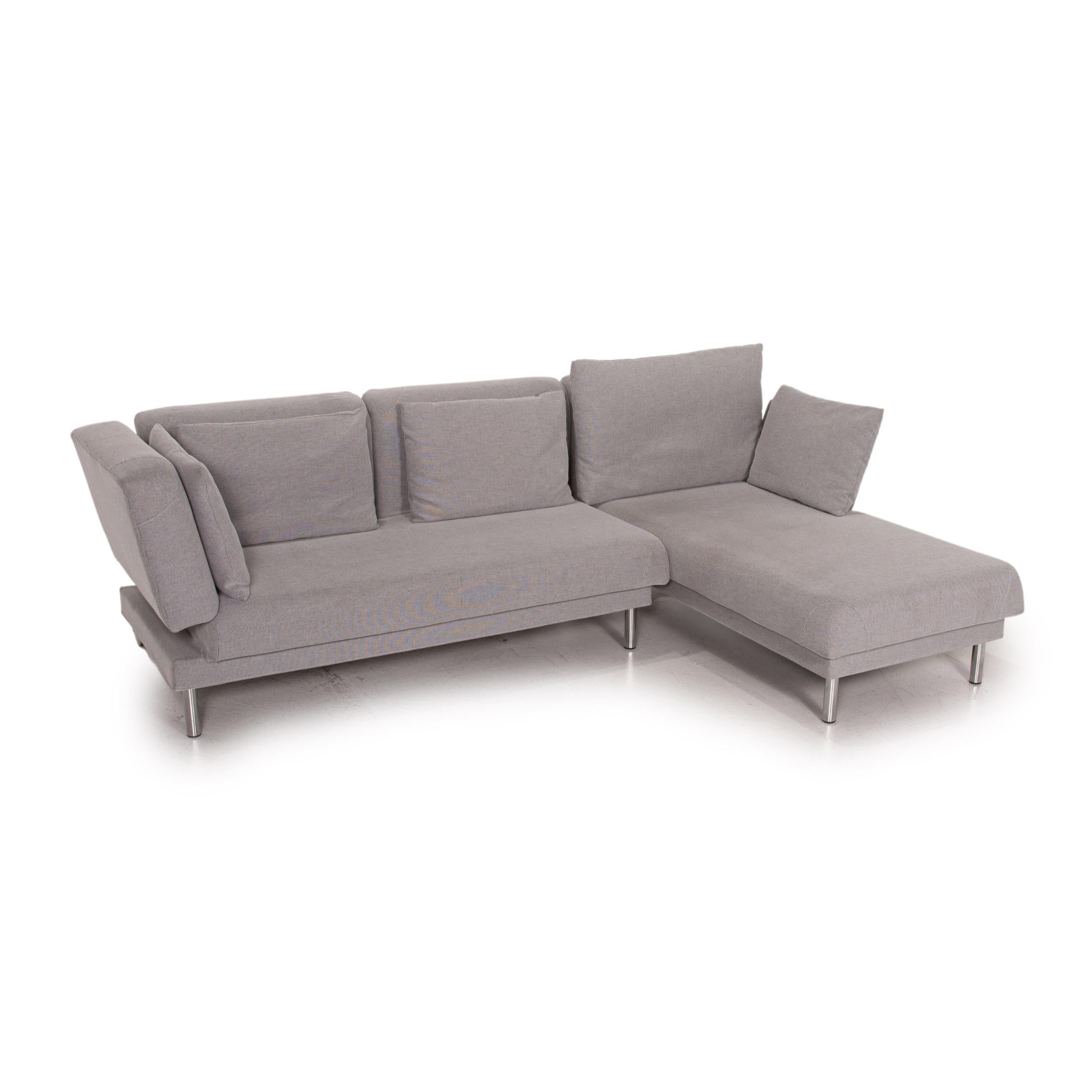 Brühl & Sippold Tam Corner Sofa Gray Fabric Living Area Cushion 2
