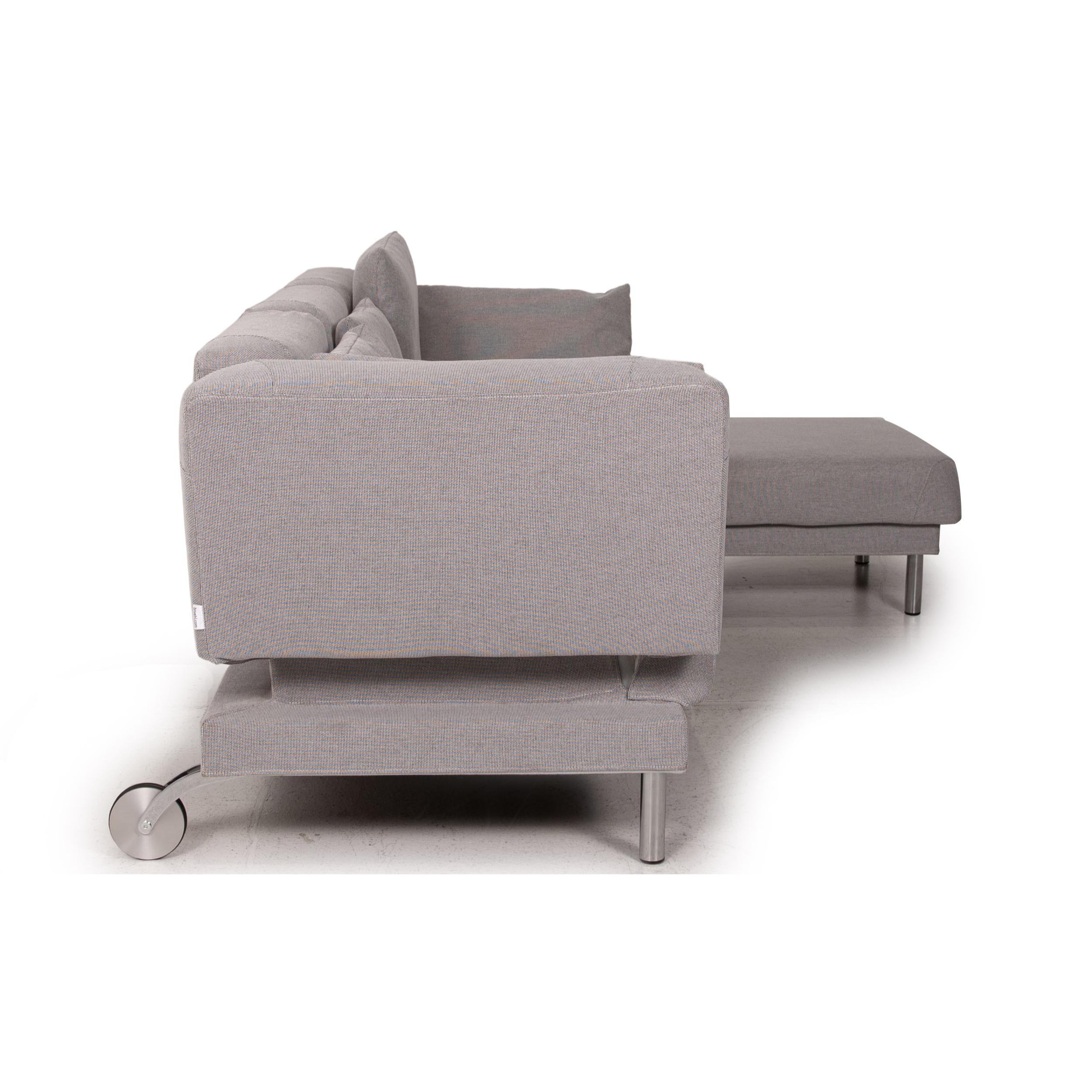 Brühl & Sippold Tam Corner Sofa Gray Fabric Living Area Cushion 3