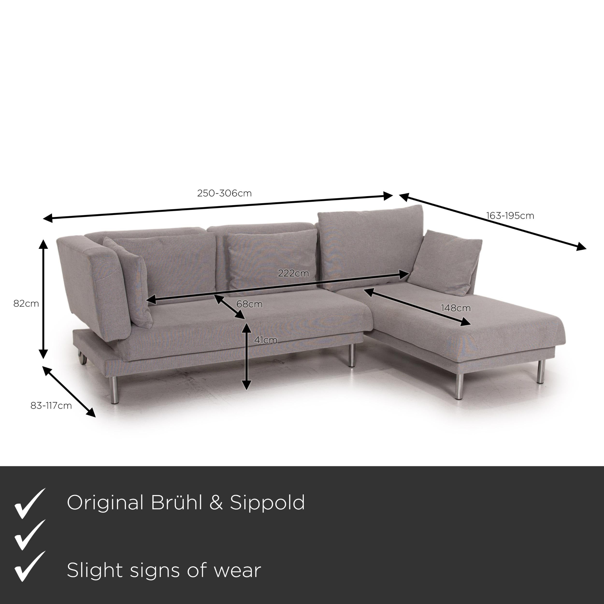 We present to you a Brühl & Sippold Tam corner sofa gray fabric living area cushion.

 

 Product measurements in centimeters:
 

 depth: 83
 width: 250
 height: 82
 seat height: 41
 rest height: 70
 seat depth: 68
 seat width: 222
