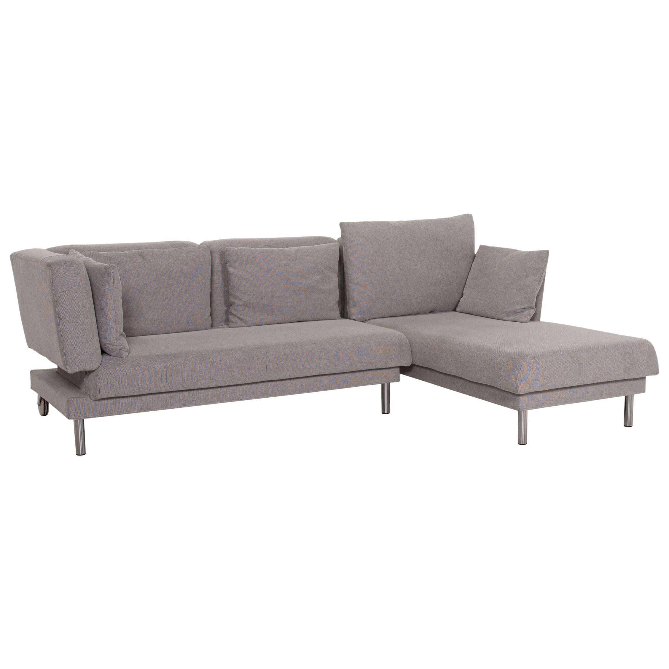 Brühl & Sippold Tam Corner Sofa Gray Fabric Living Area Cushion