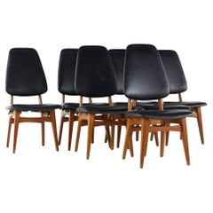 Bruk Sorheim for Sorheim Mill MCM Norwegian Teak Dining Chairs, Set of 7