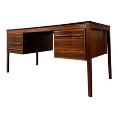 Bruksbo Mid Century Danish Rosewood Executive Desk