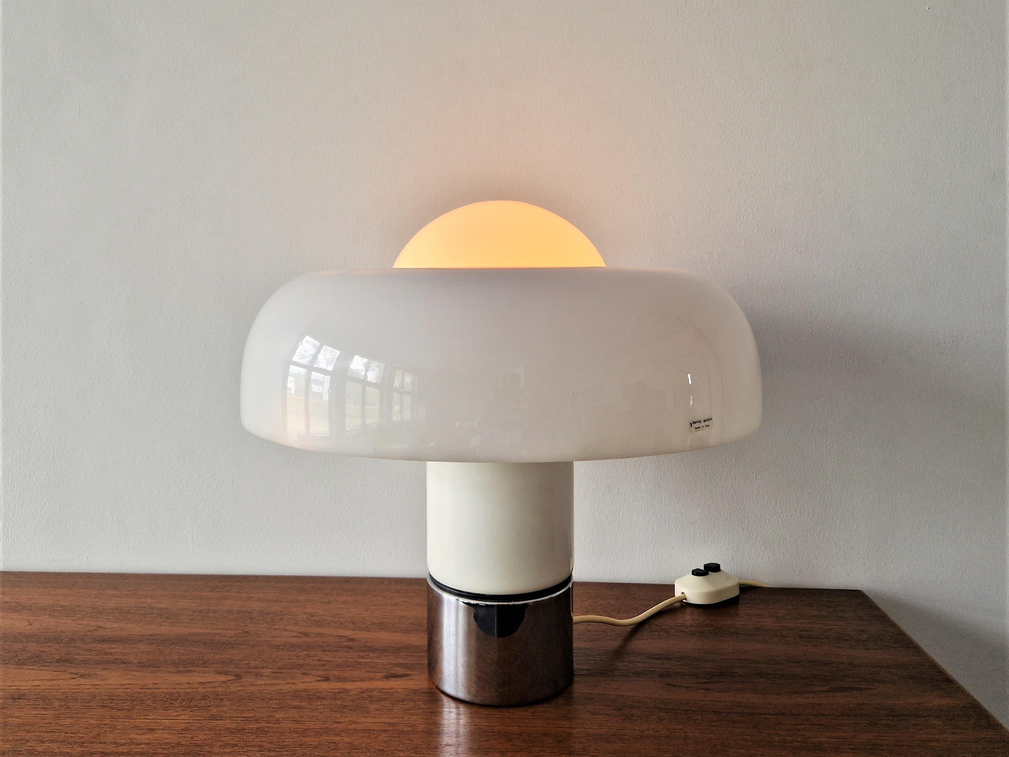 Mid-20th Century Brumbry Table Lamp by Luigi Massoni for Harvey Guzzini, Italy, 1969