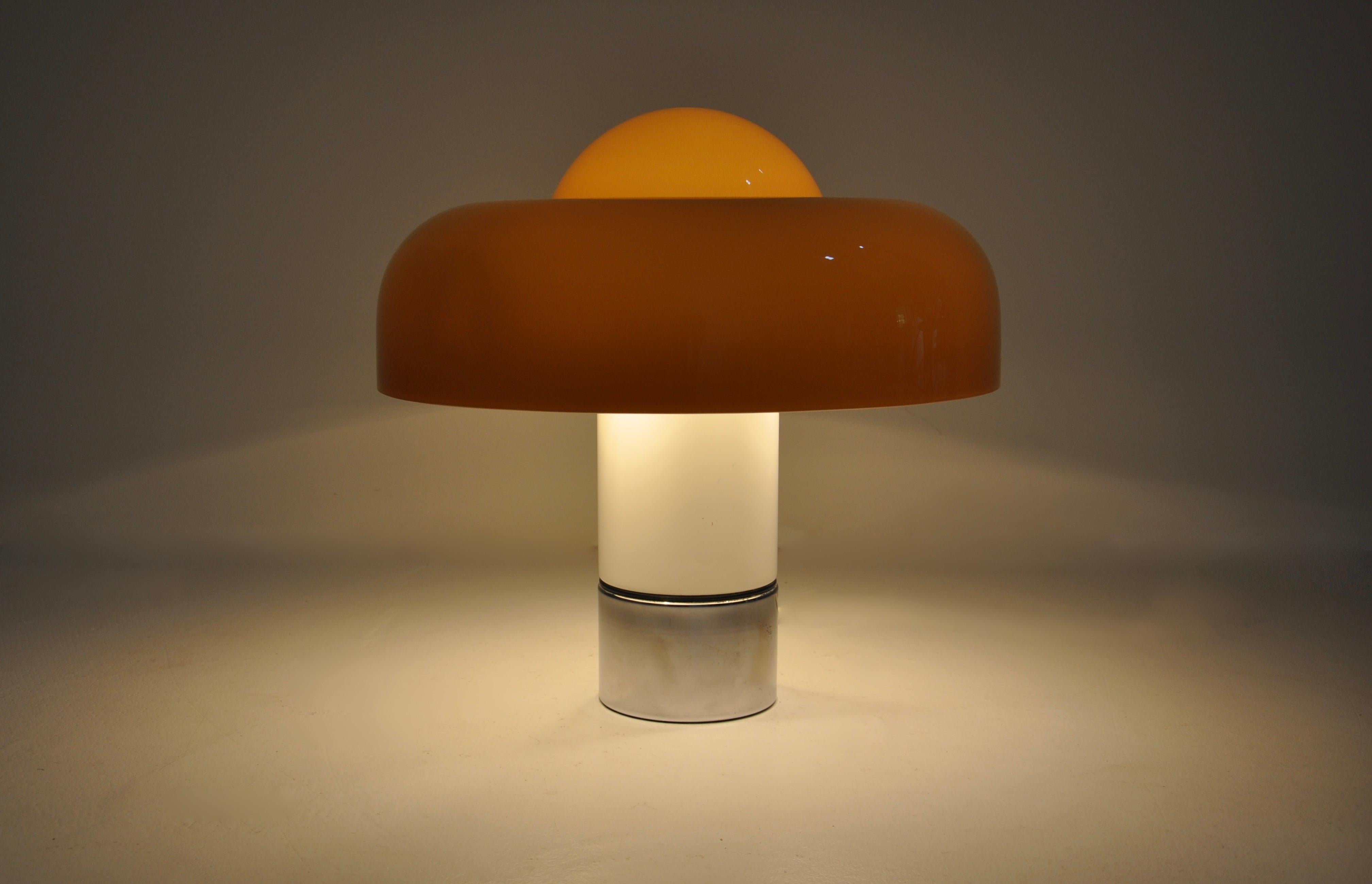 Mid-Century Modern Brumbury  Lamp by Luigi Massoni for Harvey Guzzini, 1970s