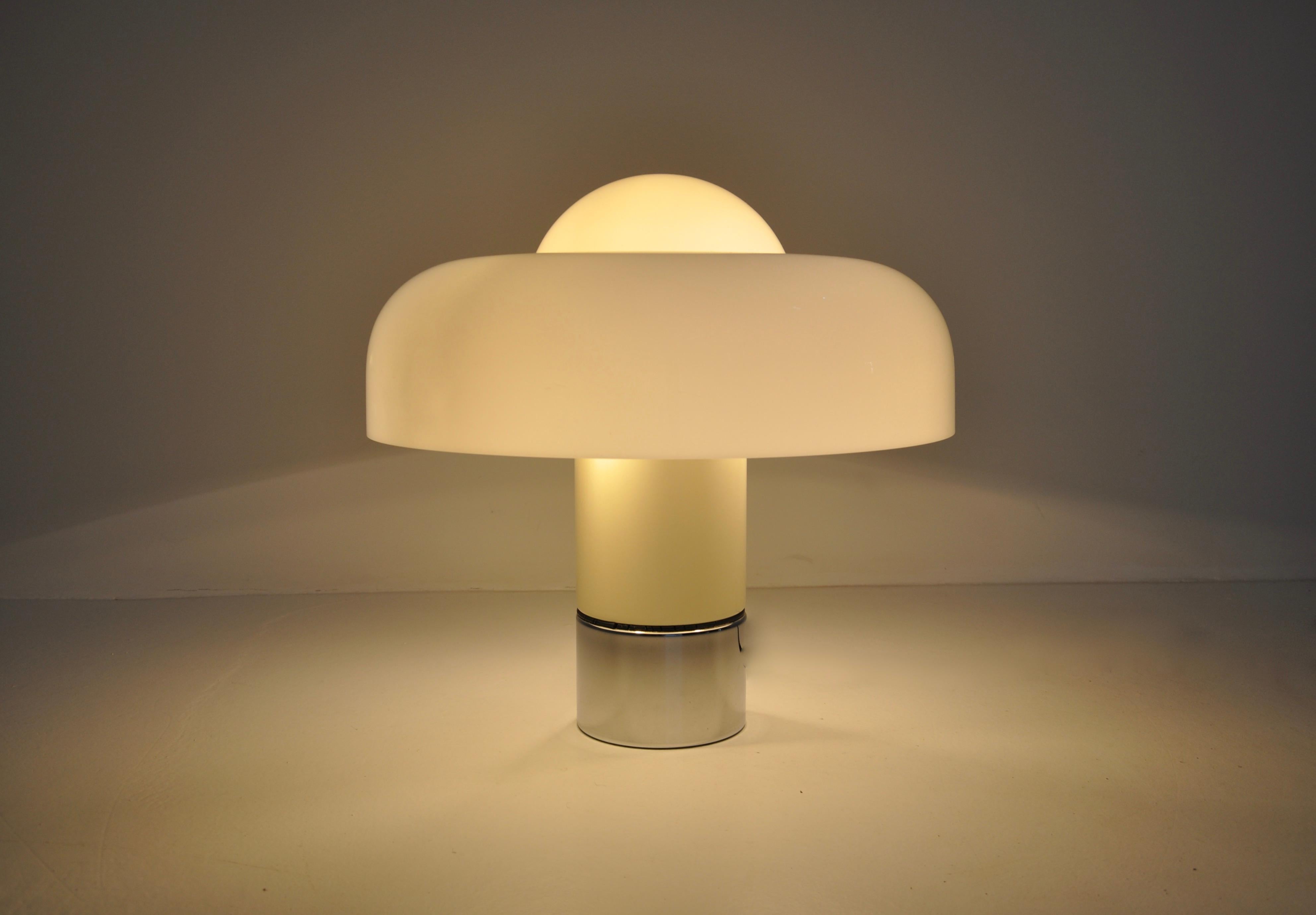 Mid-Century Modern Brumbury Table Lamp by Luigi Massoni for Harvey Guzzini, 1970s
