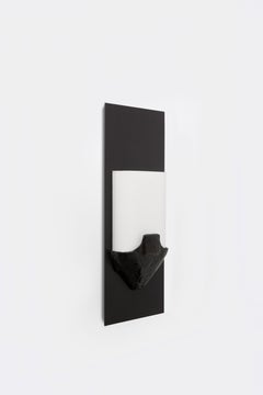 Brume Wandleuchte aus schwarz patinierter bronze von Jules Desdoigts