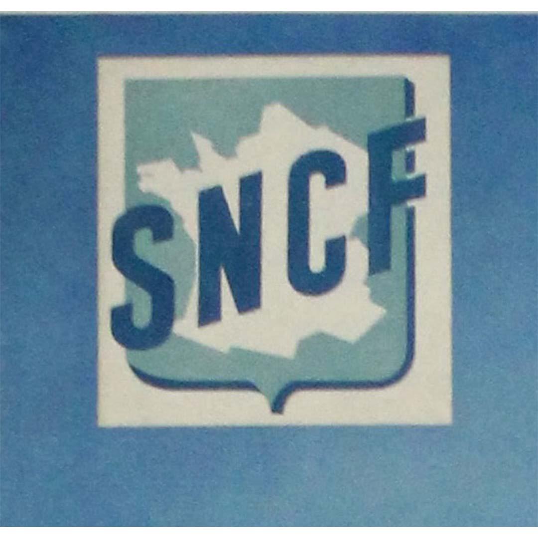 Original circa 1950 poster by Brun for the SNCF - La Savoie - Mont blanc im Angebot 2