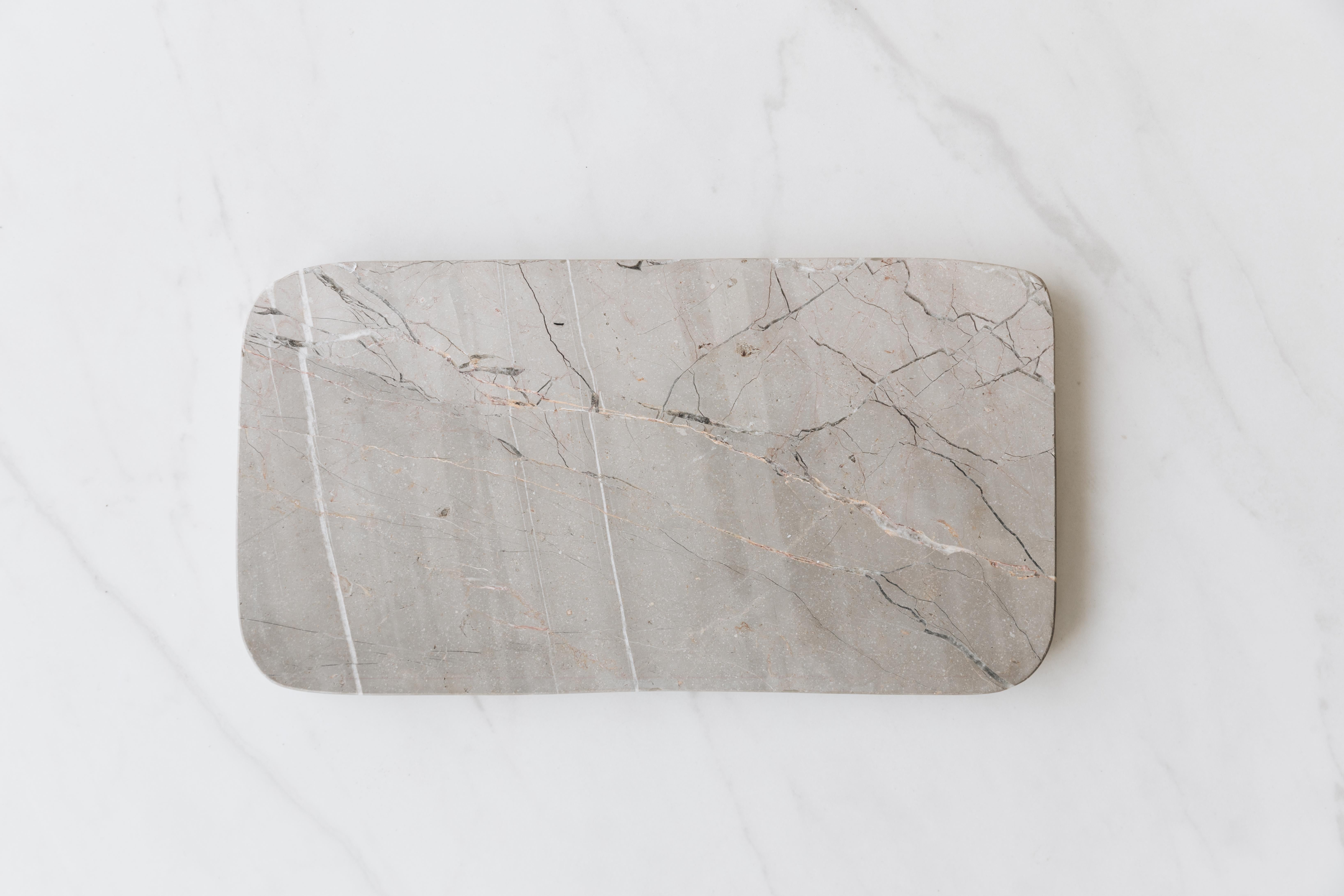 Mexican handmade Bruna Marble Tray For Sale 8