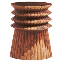 Bruna Teak Wood Stool by Heaps & Woods