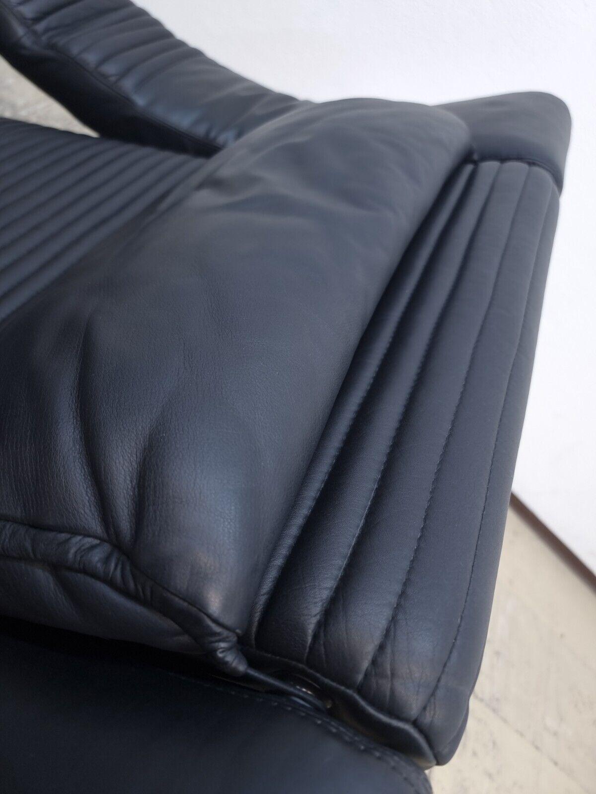 Late 20th Century Brunati Kilkis Lounge Sessel Echtledersessel Designersessel Kippfunktion Vintage
