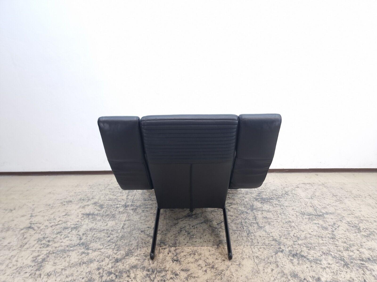 Brunati Kilkis Lounge Sessel Echtledersessel Designersessel Kippfunktion Vintage 2