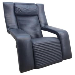 Brunati Kilkis Lounge Sessel Echtledersessel Designersessel Kippfunktion Vintage
