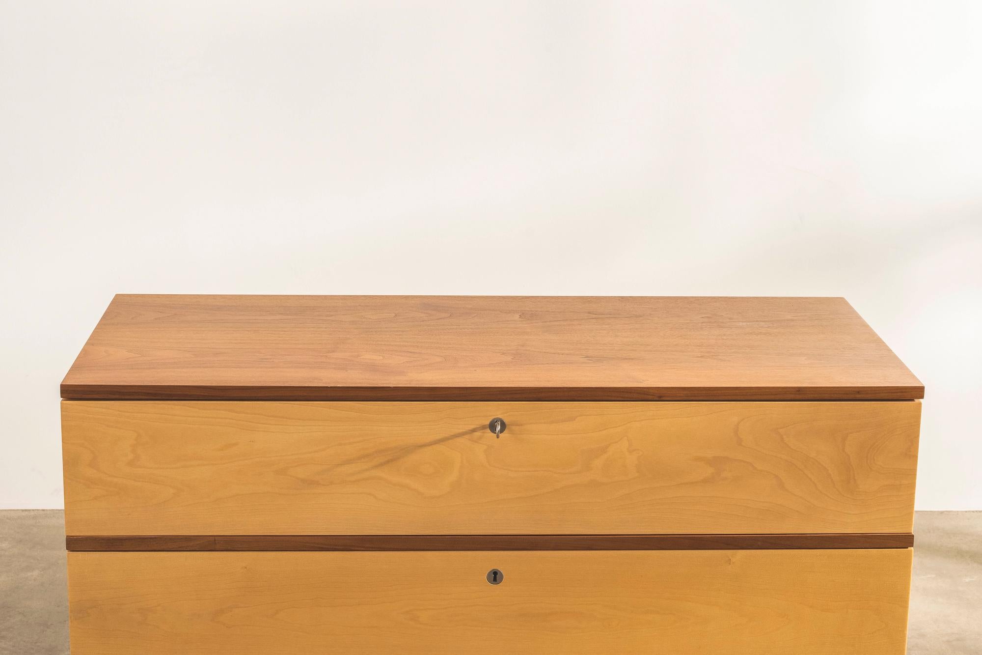British Brunel Chest of Drawers in European Sycamore Designed by Sir Terence Conran For Sale