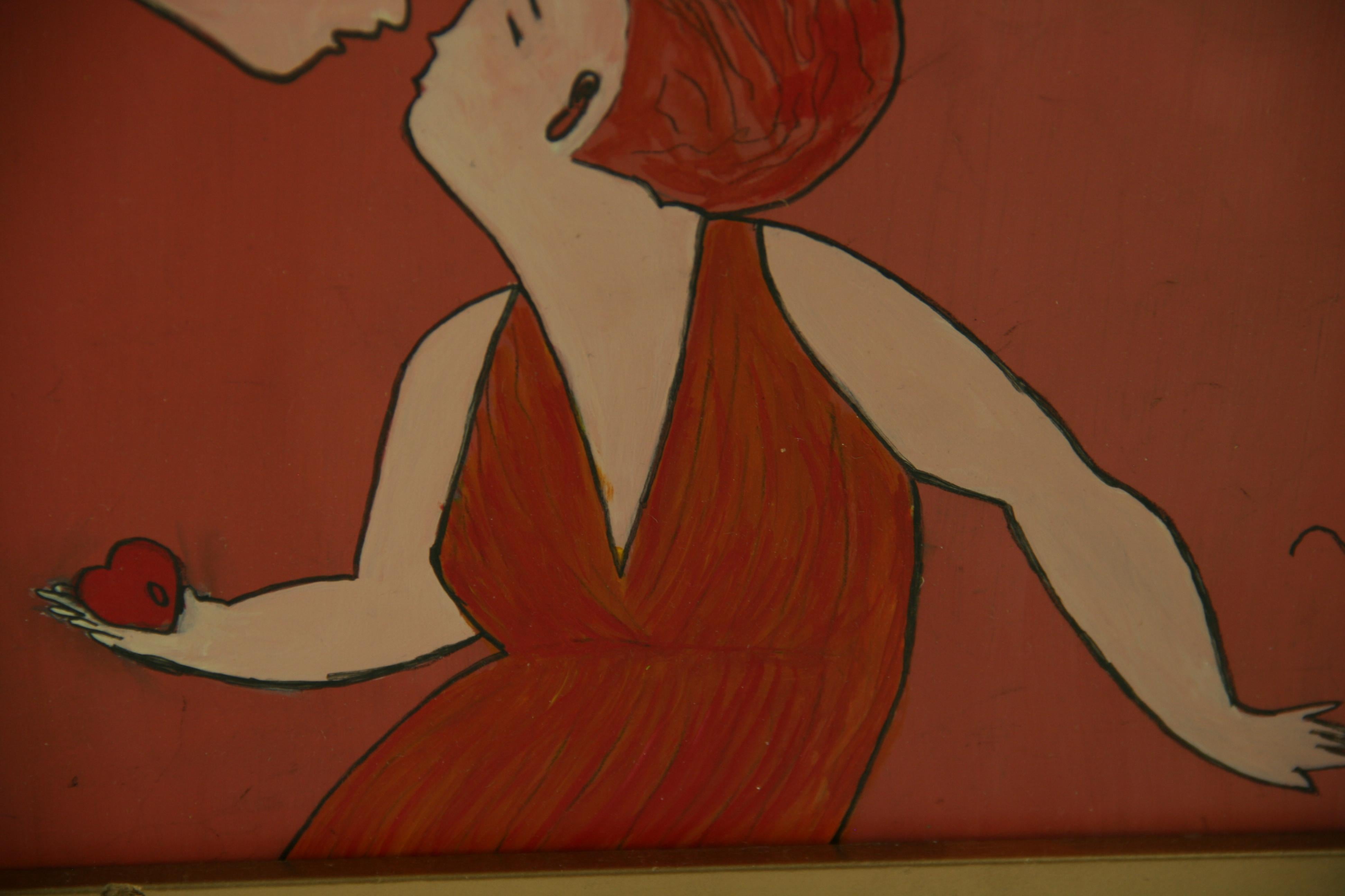 Pittura acrilica moderna surreale 