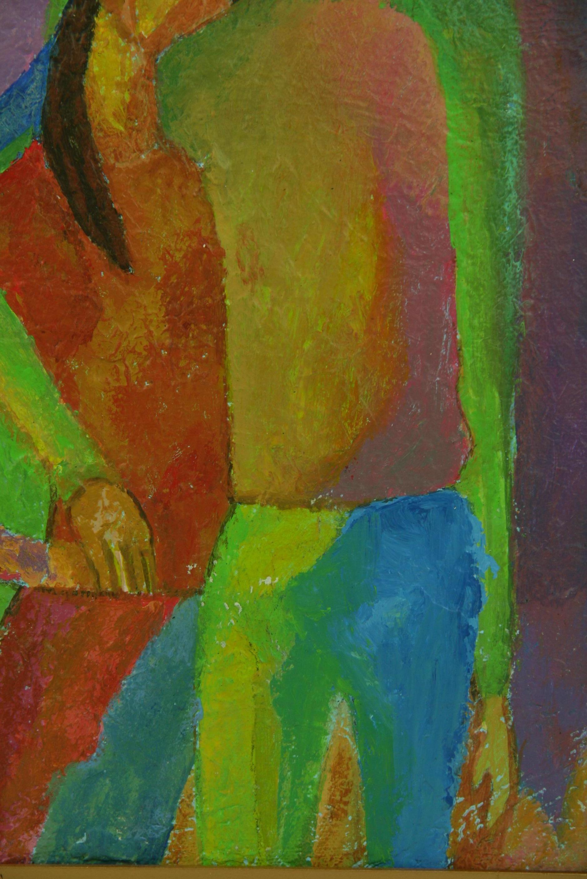 Cubic Jóvenes Amantes   Pintura figurativa de Brunelli en venta 1