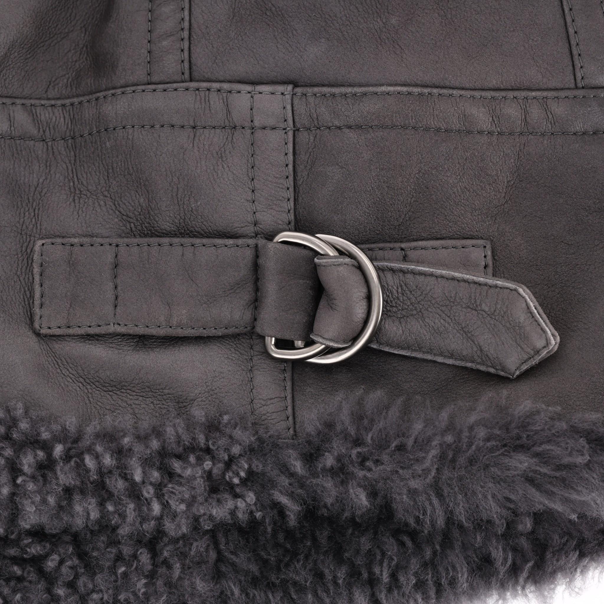 Women's Brunello Cuccinelli Leather & Shearling Jacket
