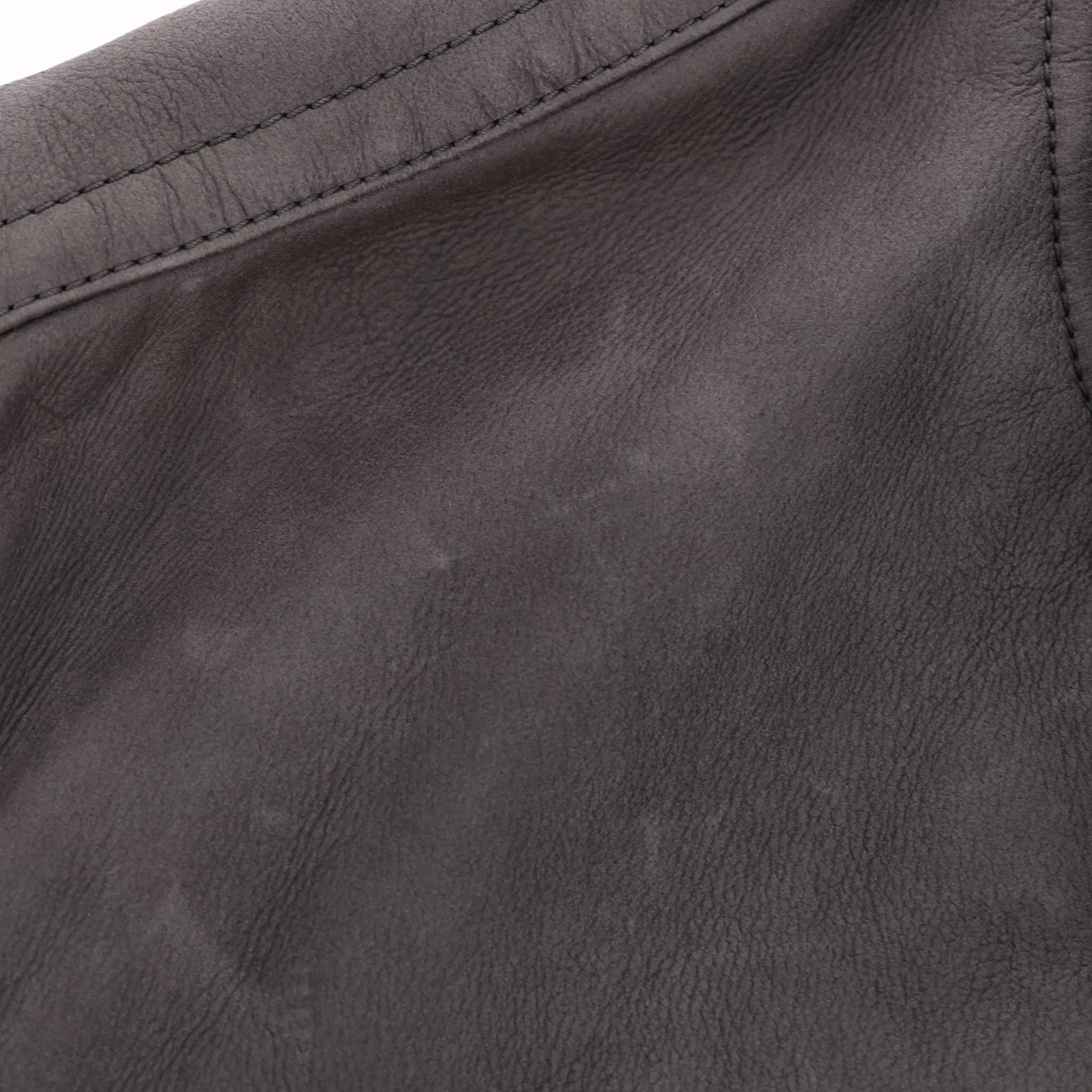 Brunello Cuccinelli Leather & Shearling Jacket 4