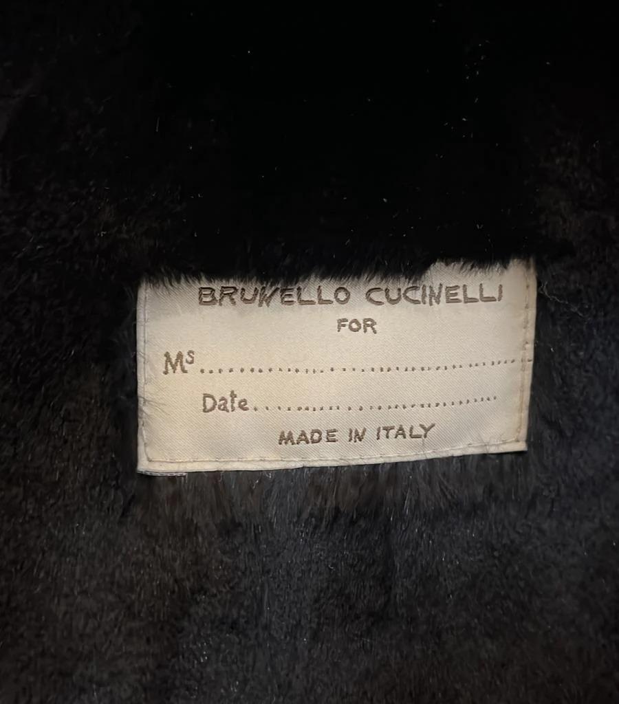 Brunello Cuccinelli Metallic Leather & Mink Fur Jacket 3
