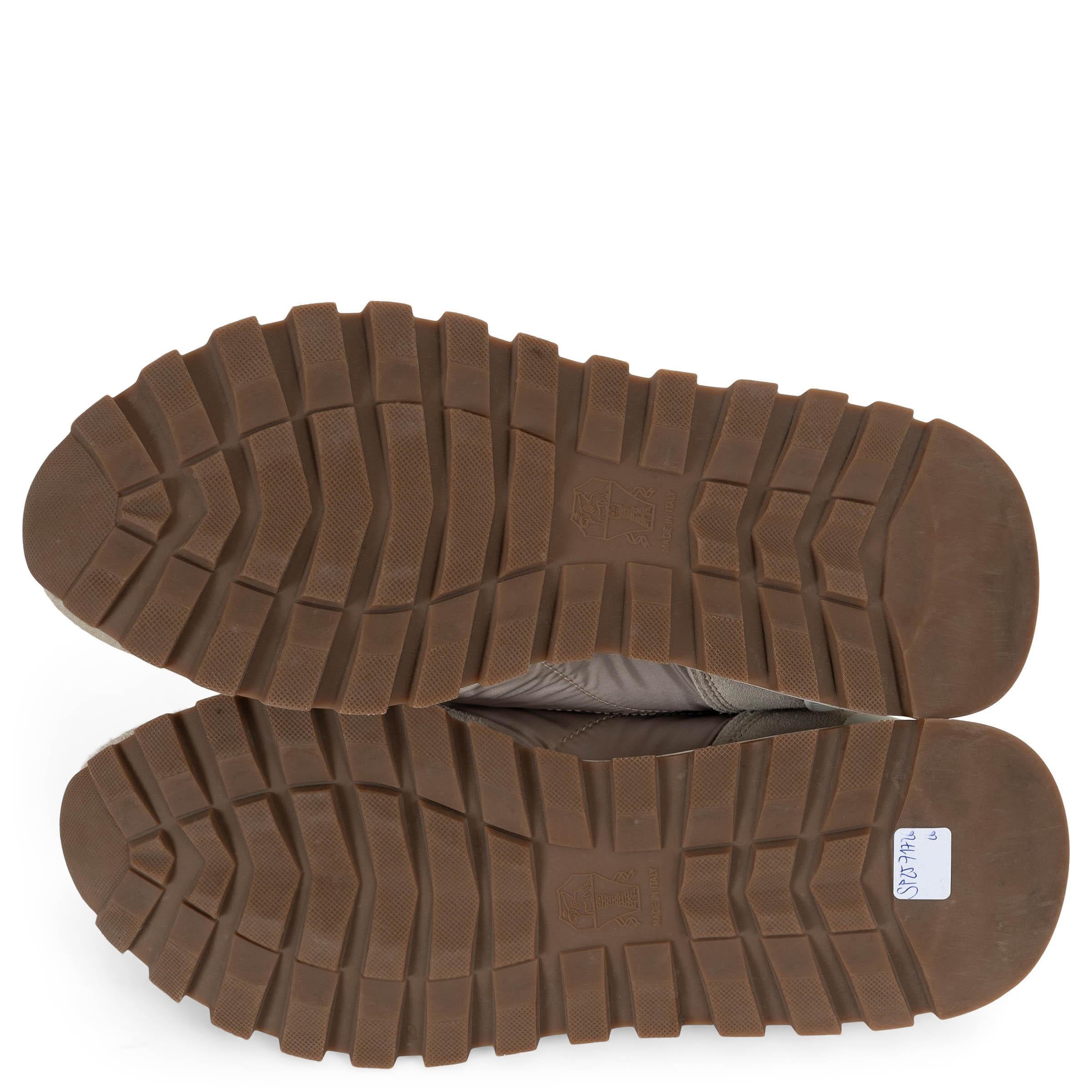 BRUNELLO CUCINELLI beige nylon y ante 2020 MONILI Zapatillas Zapatos 38 en venta 3