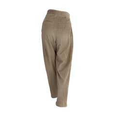 Brunello Cucinelli Beige Velvet Pants - Size 38