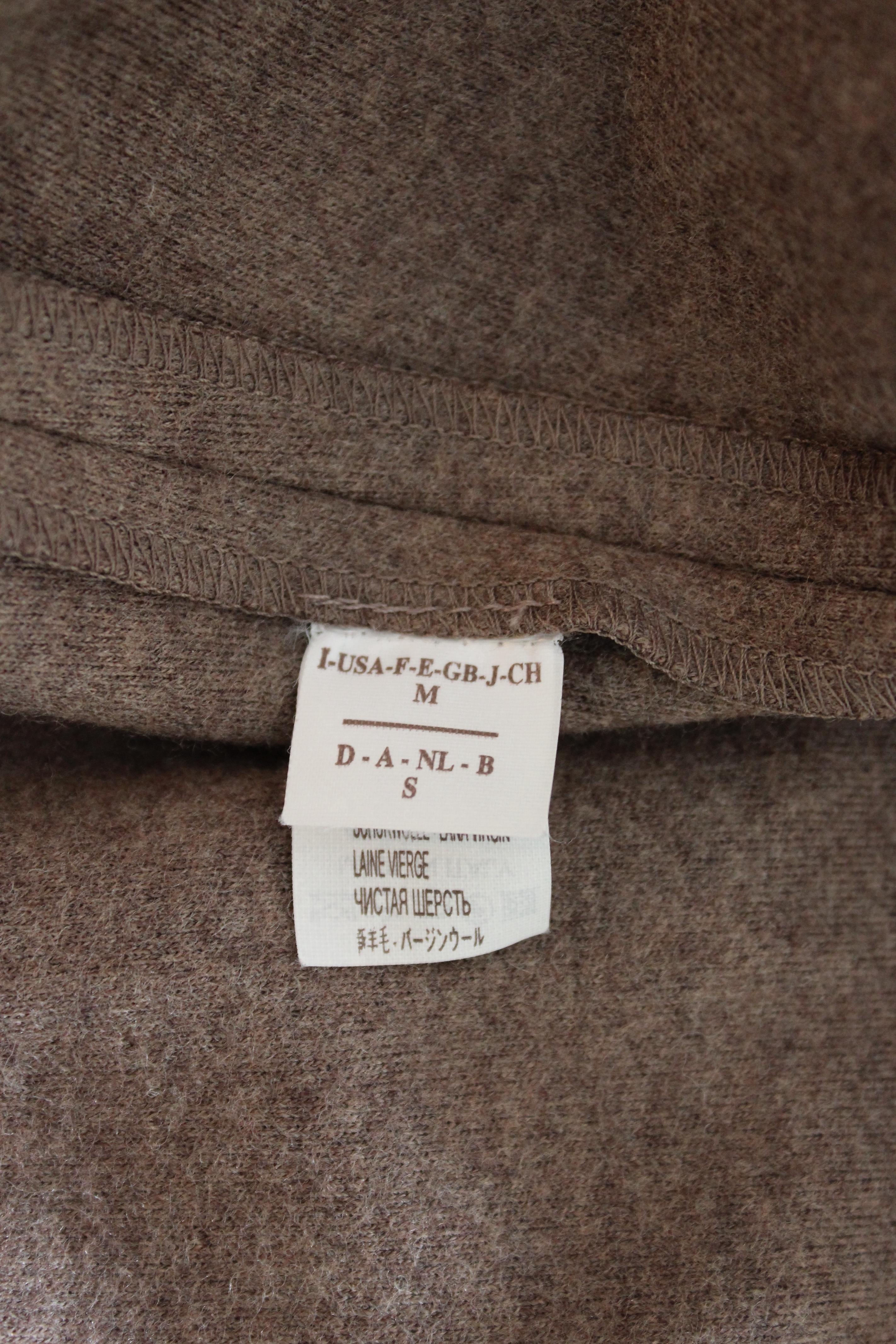 Brunello Cucinelli Beige Wool Strass Sweater Dress 2