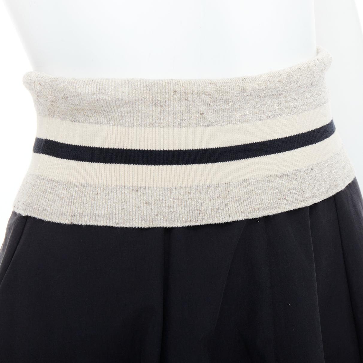 BRUNELLO CUCINELLI negro crema mezcla de algodón cintura doblada falda midi IT38 XS
Referencia: LNKO/A02443
Marca: Brunello Cucinelli
Material: Algodón, mezcla
Color: Negro, Crema
Patrón: A rayas
Cierre: cremallera
Fabricado en: