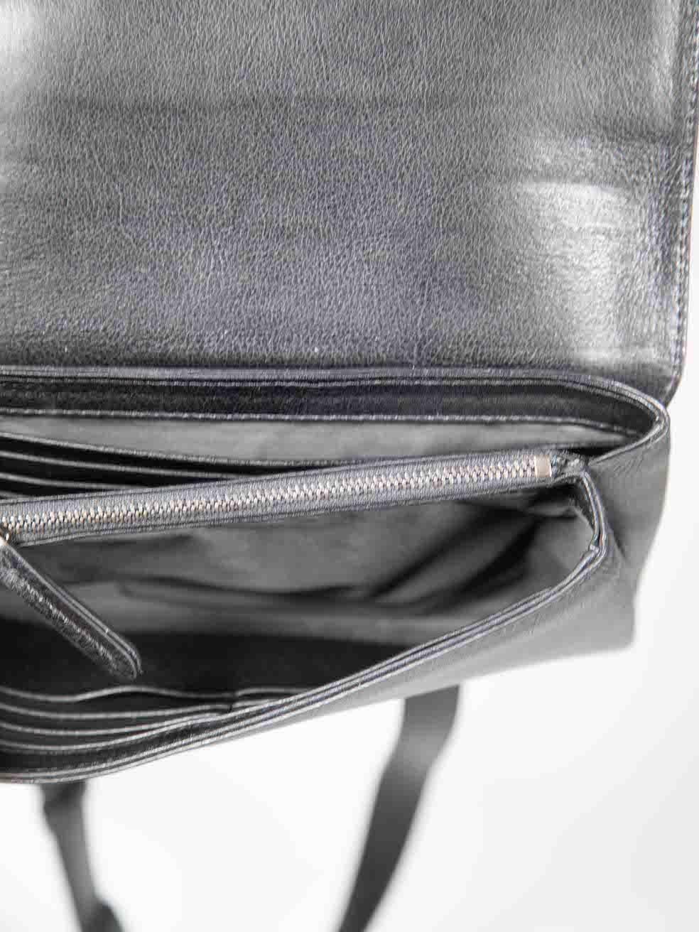 Brunello Cucinelli Black Leather Beaded Belt Bag For Sale 1