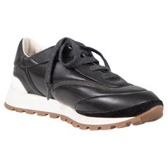 Brunello Cucinelli Black Monili-Chain Trainers Size IT 41