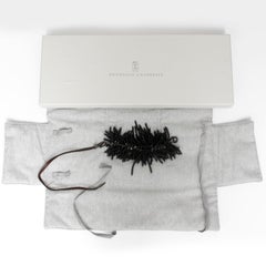 Brunello Cucinelli Schwarzer Flussstein-Choker