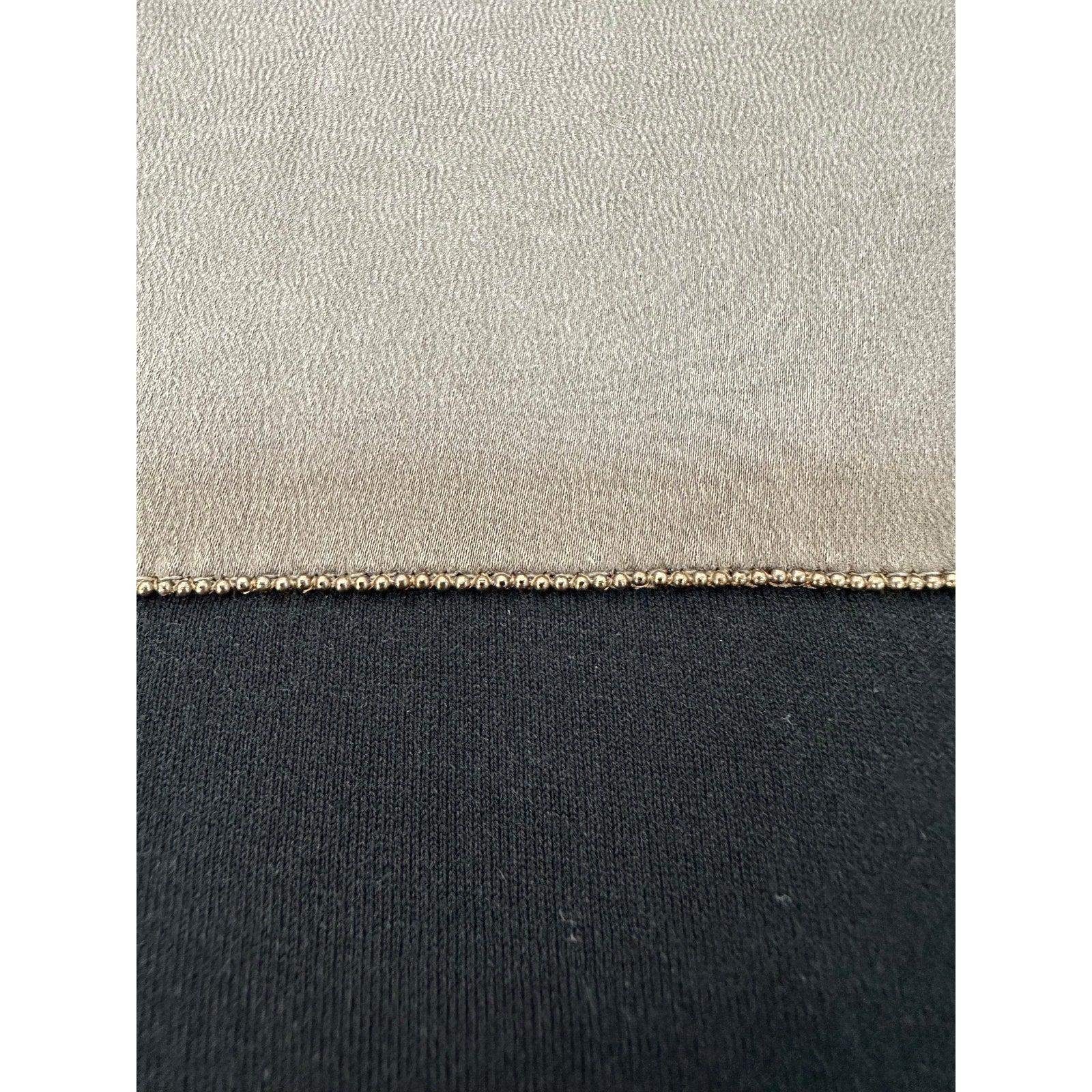 De las mujeres Brunello Cucinelli Camiseta de manga corta con rayas de raso negro S.T. en venta