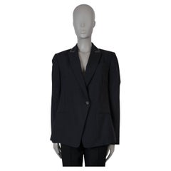Blazer MONILI TRIM BRUNELLO CUCINELLI en laine noire mélangée 44 L
