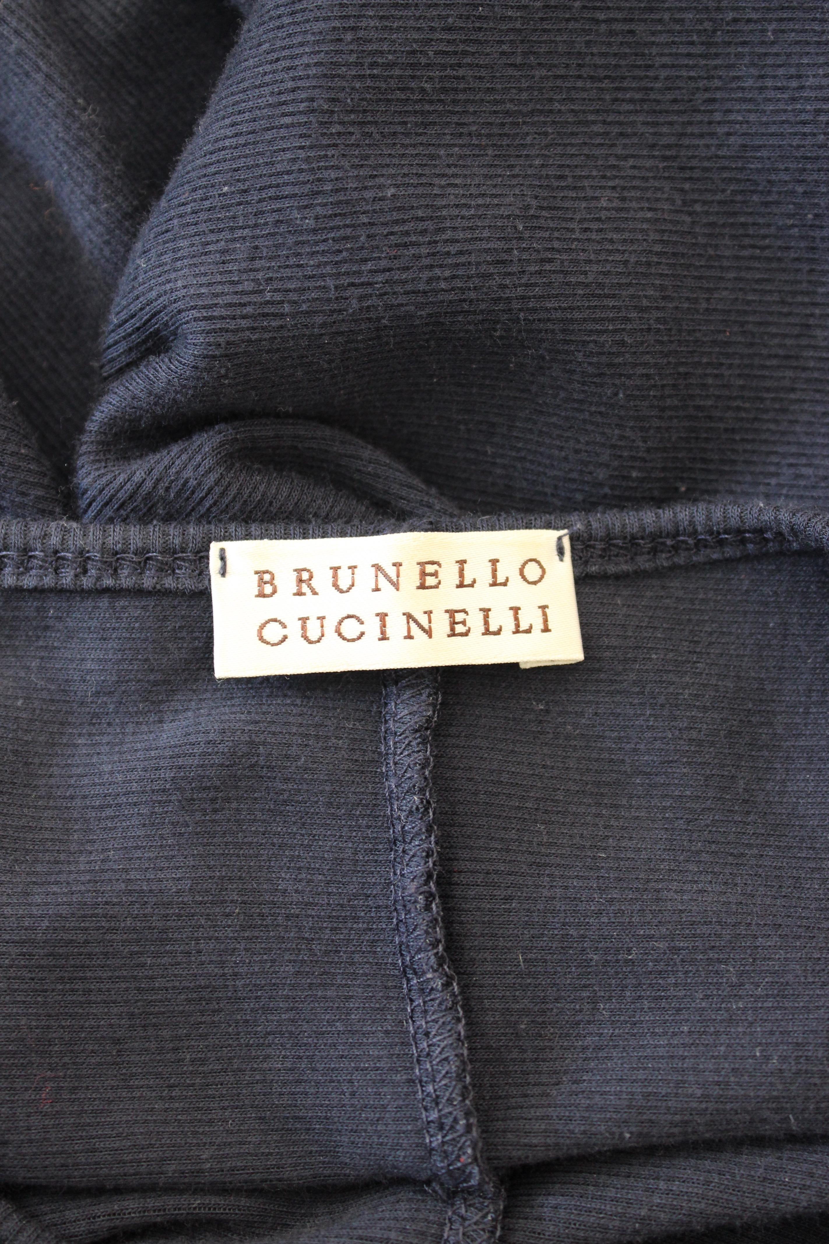 Women's Brunello Cucinelli Blue Cotton Casual Sheath Dress