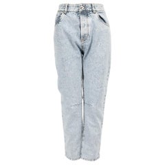 Brunello Cucinelli - Jeans a zampa dritta in denim blu Taglia XXL