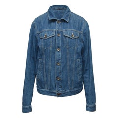 Brunello Cucinelli Blue Oversized Denim Jacket Brunello Cucinelli Blue Oversized Denim Jacket