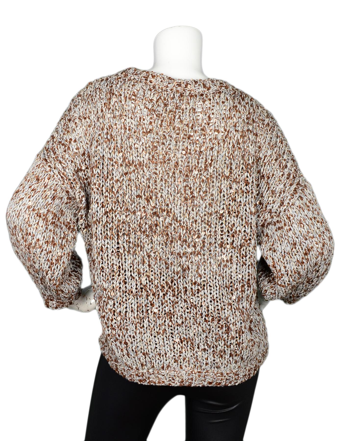 brunello cucinelli sequin sweater