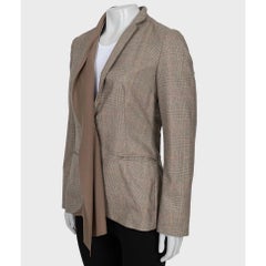 Brunello Cucinelli Brown Cashmere Jacket - Size 42 M