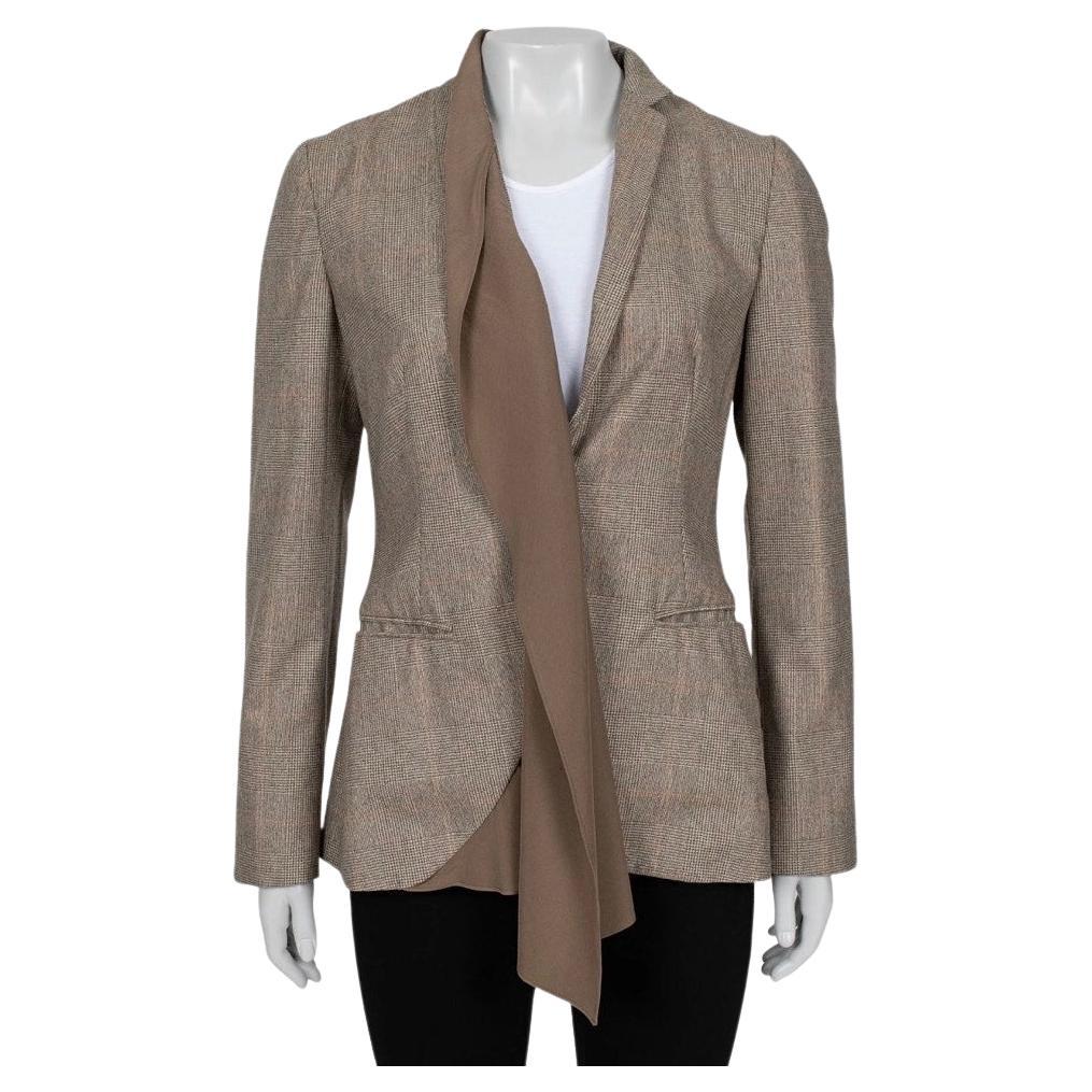 Brunello Cucinelli Brown Cashmere Jacket - Size 42 M
