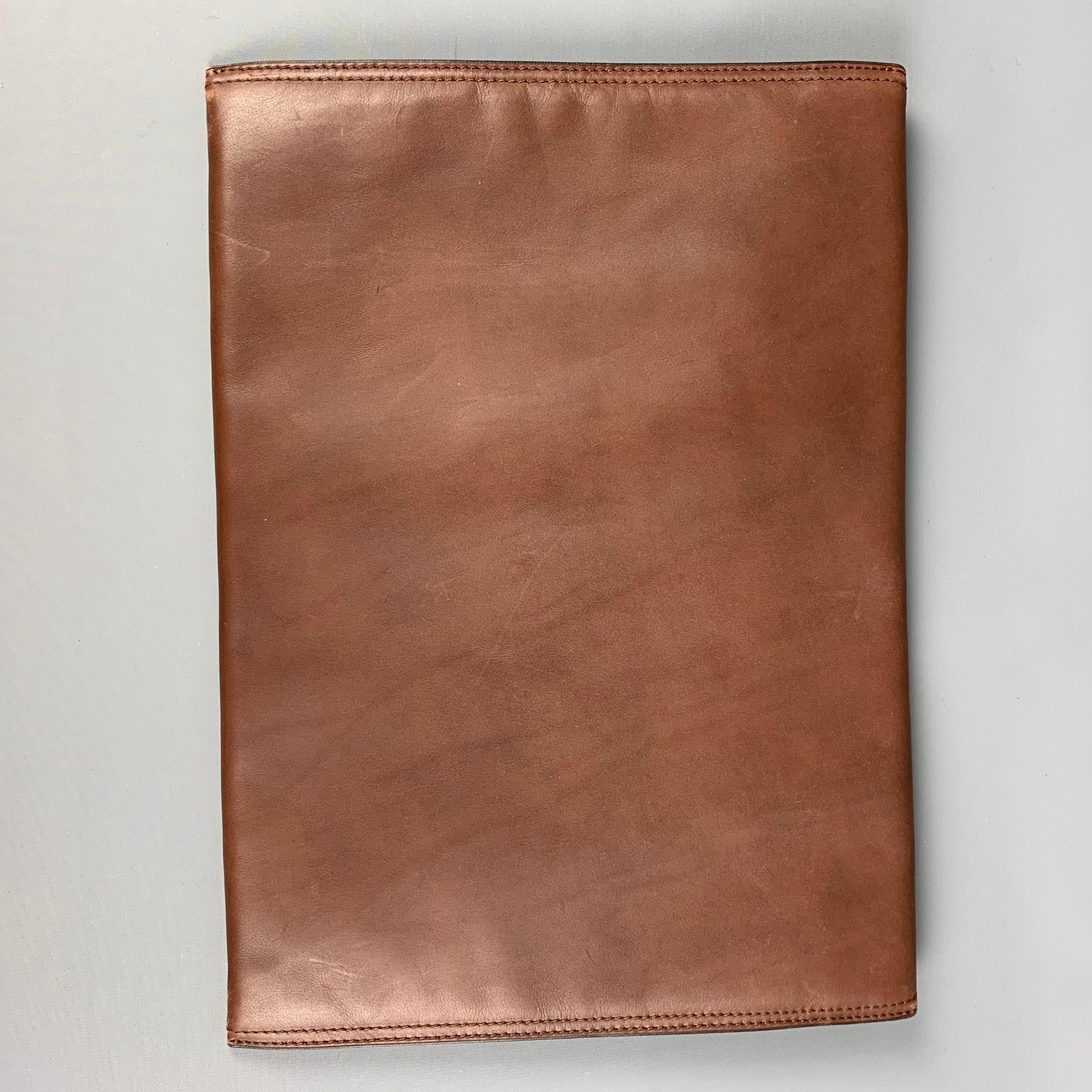 Men's BRUNELLO CUCINELLI Brown Leather Document Holder
