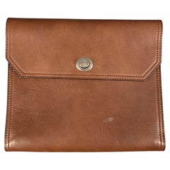 BRUNELLO CUCINELLI Brown Leather iPad Case