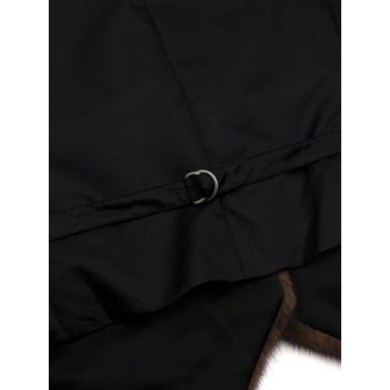 Brunello Cucinelli Brown Mink Fur Panelled Waistcoat For Sale 3