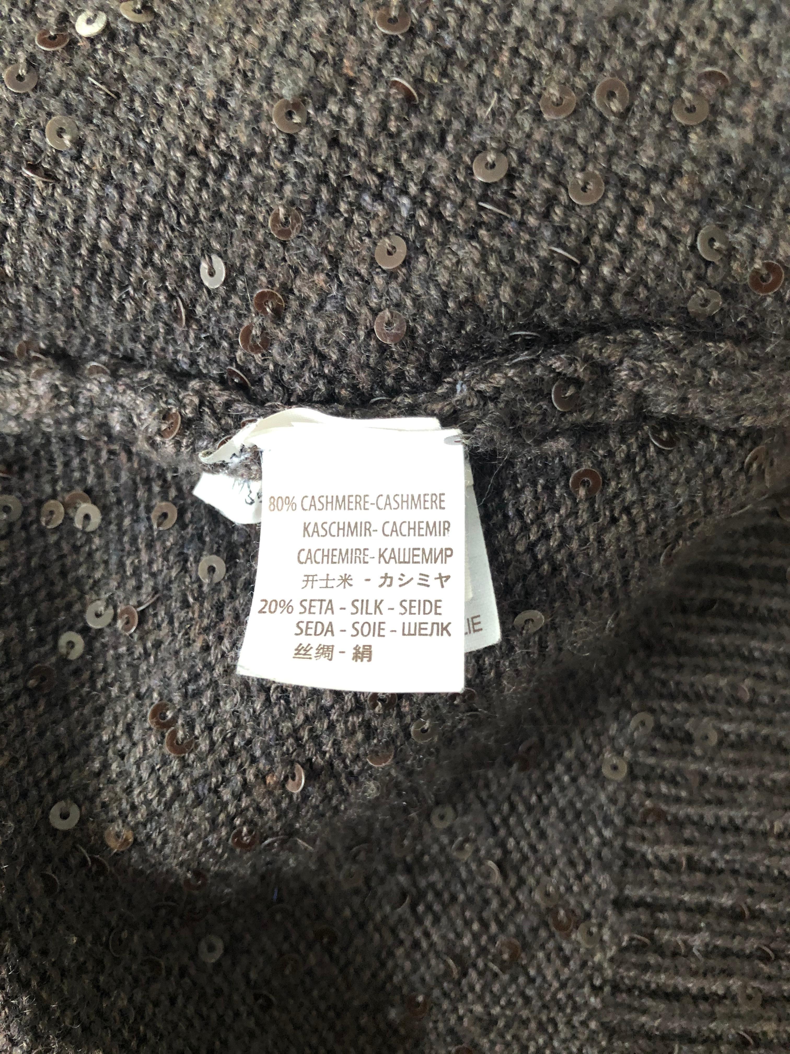 Brunello Cucinelli Cashmere Knit Cape Size S. 5